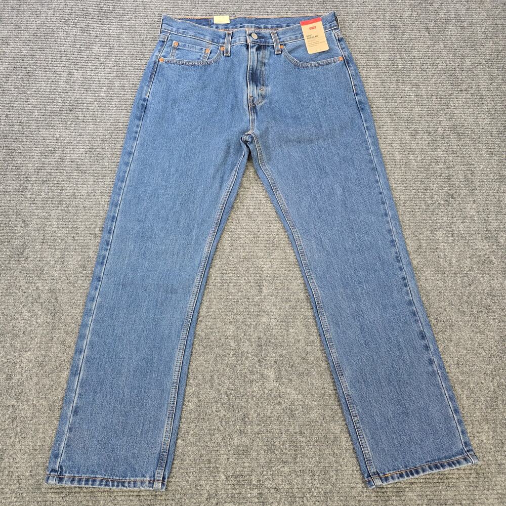 Levi's 505 Jeans Men's 33x30 Blue Regular Straight NWT Medium Wash